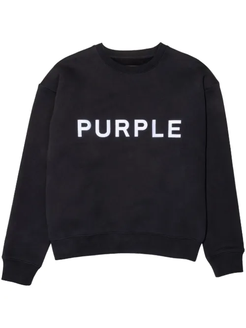Sweat en coton à logo brodé - Purple Brand - Modalova