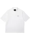 Purple Brand logo-patch piqué polo shirt - White