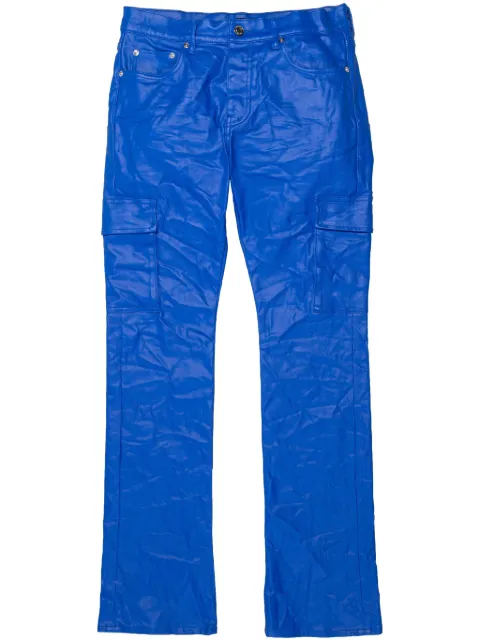 Purple Brand pantalones rectos con parche del logo