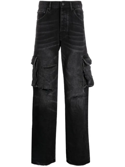 Purple Brand jeans rectos P011 con efecto envejecido