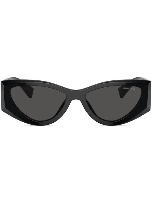 Lunettes de soleil à monture papillon - Miu Miu Eyewear - Modalova