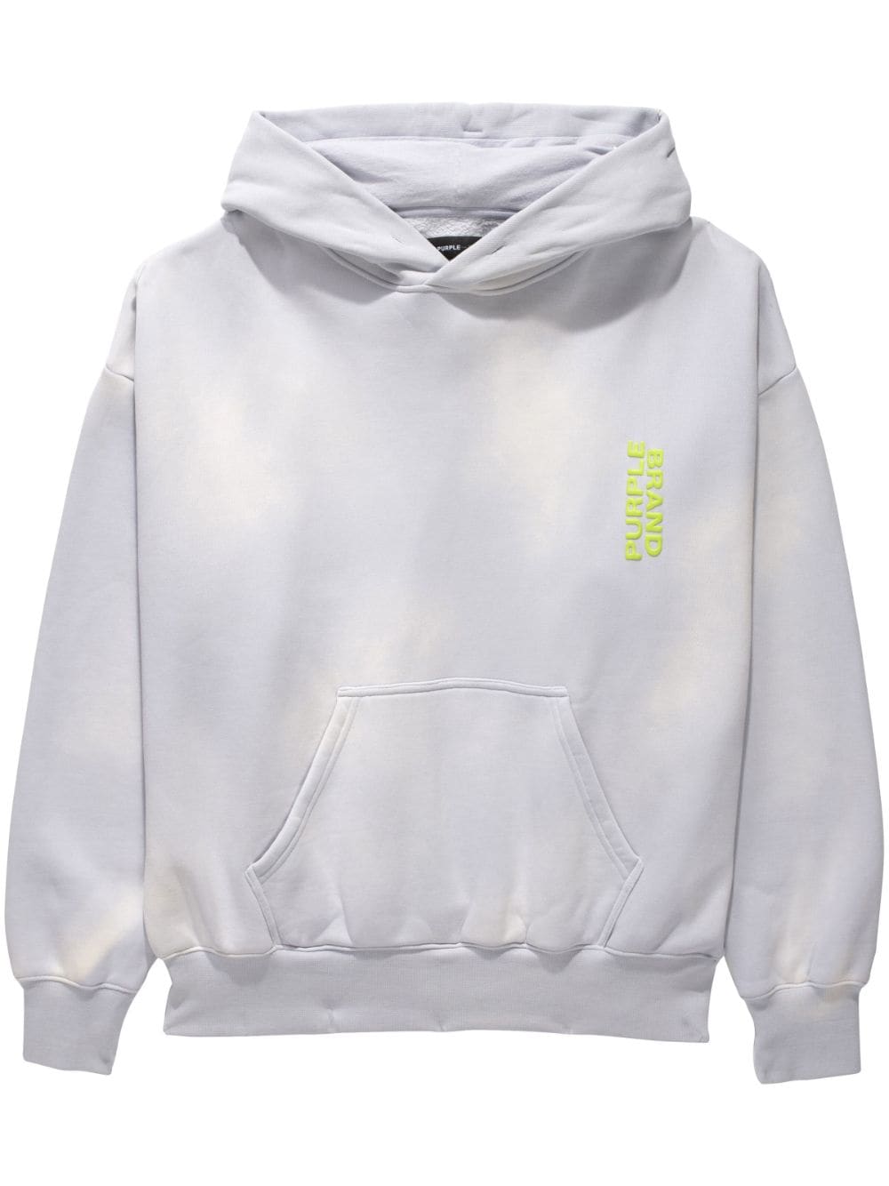 logo-debossed cotton hoodie