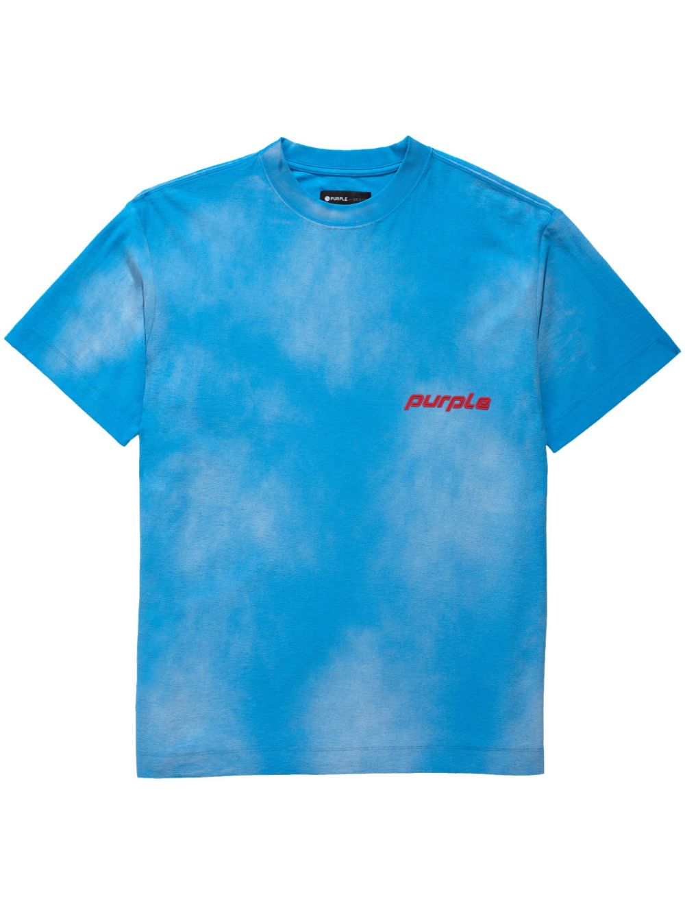 Purple Brand Logo-print Cotton T-shirt In Blue