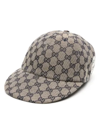 Gucci GG Supreme canvas Baseball Cap Blue FARFETCH CA