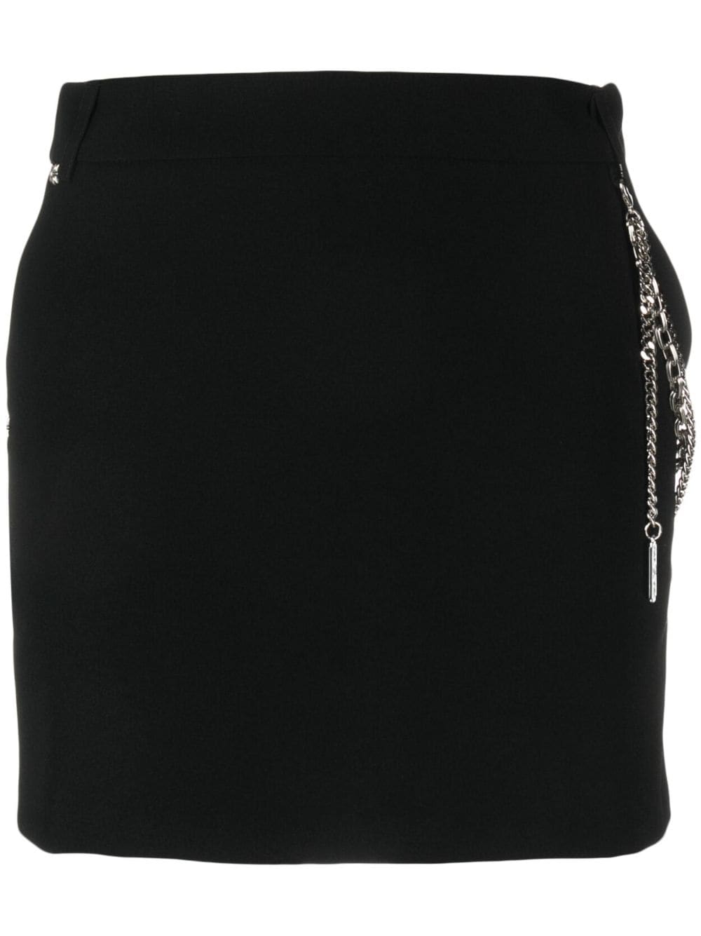 John Richmond Miniskirt With Chain In Black