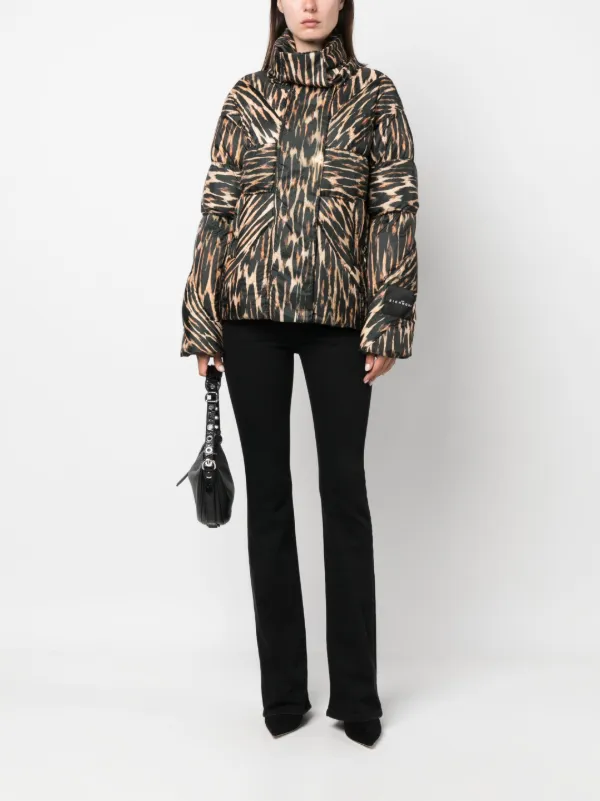 Animal print puffer hotsell