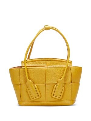 used Unisex Pre-owned Bottega Veneta Intrecciato Shoulder Bag Calf Leather Brown, Adult Unisex, Size: Medium