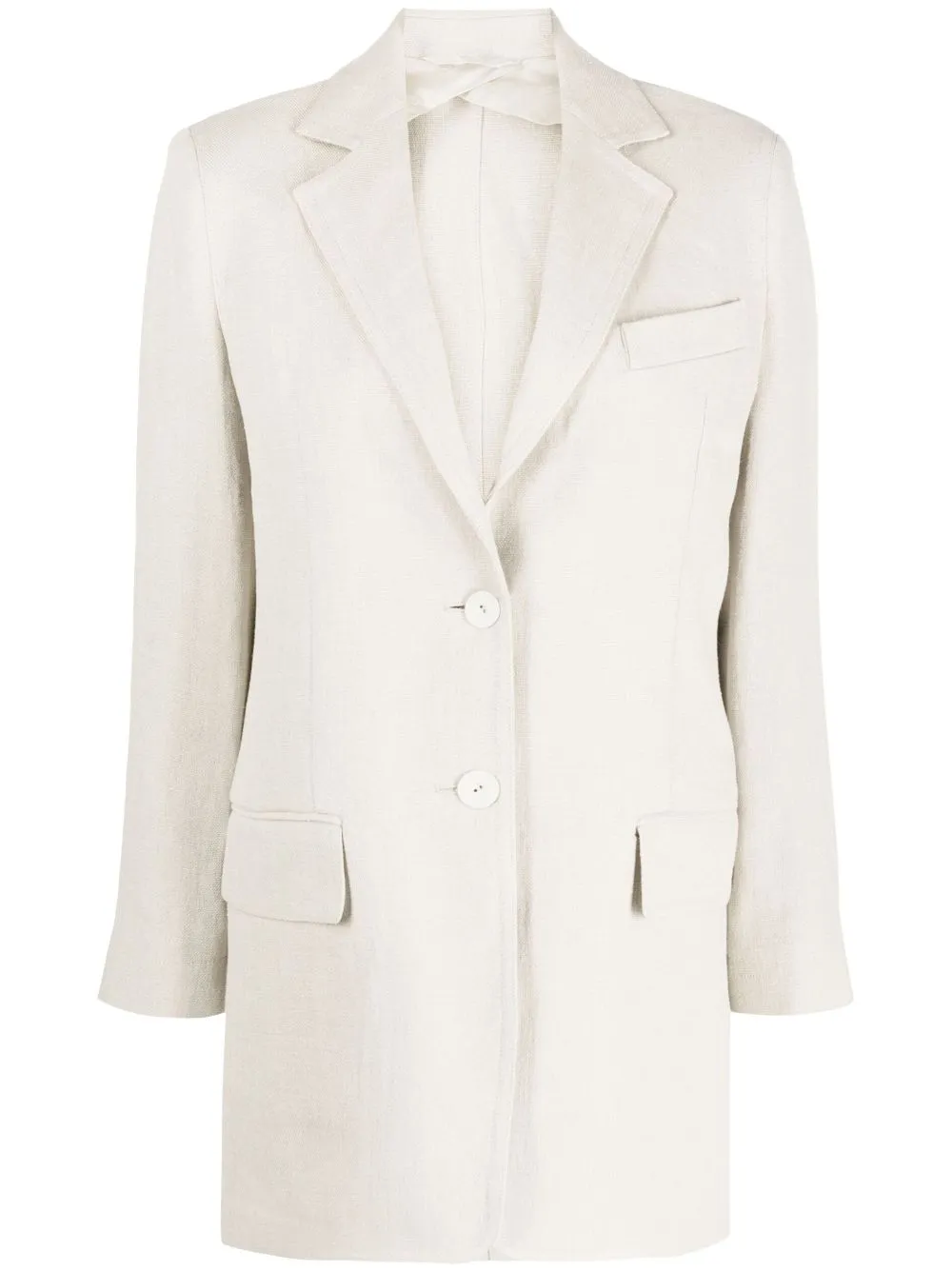 Max Mara Adelchi Oversized Linen Blazer In Neutrals