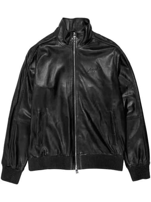 Veste en cuir à fermeture zippée - Purple Brand - Modalova