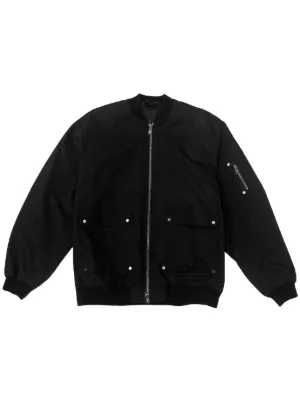 Purple Brand Poly logo print Bomber Jacket Farfetch