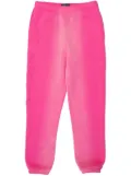 Purple Brand logo-appliqué bleached track pants - Pink