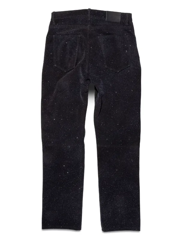 Purple Brand レザー ストレートパンツ | ブラック | FARFETCH JP