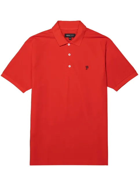 Purple Brand Poloshirt mit Monogramm-Print
