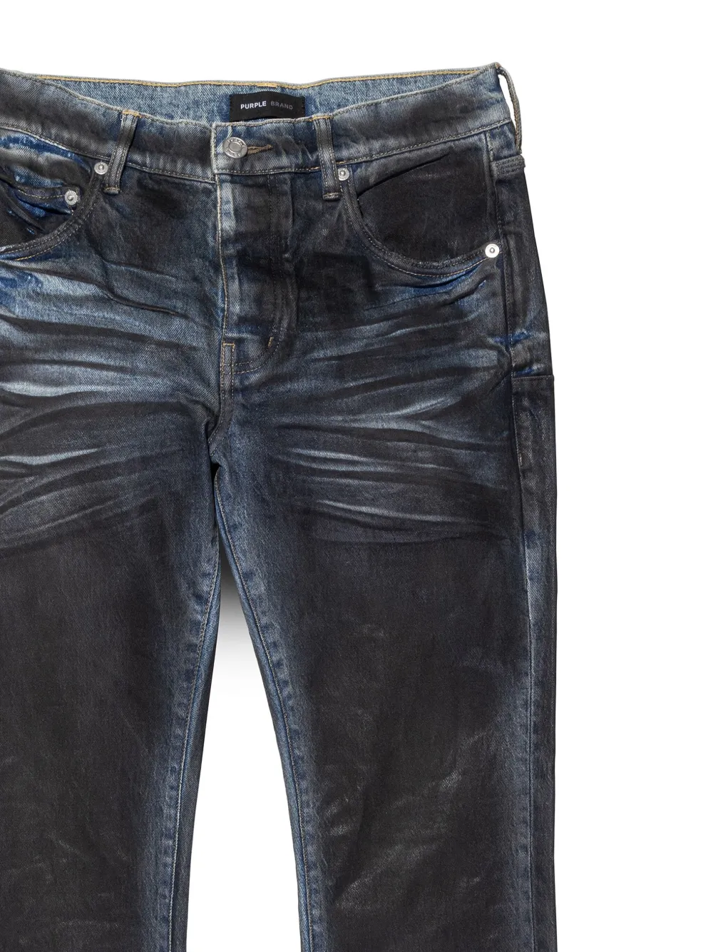 Purple Brand Gecoate jeans - Zwart
