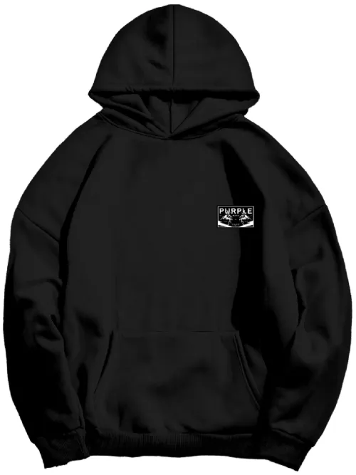 Hoodie en polaire à fleurs - Purple Brand - Modalova