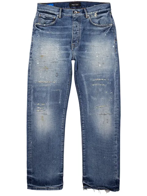 Purple Brand distressed straight-leg jeans
