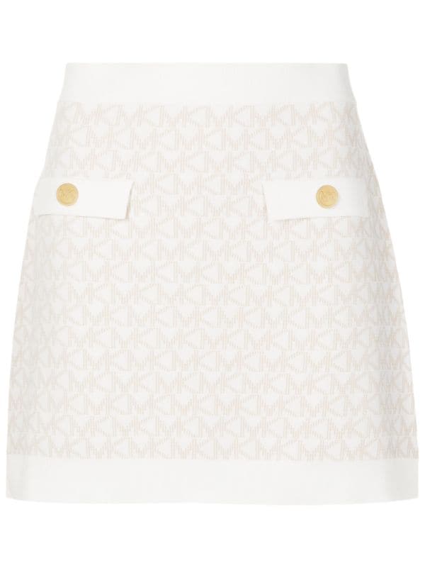 Louis Vuitton Jacquard Monogram Denim Skirt - Farfetch