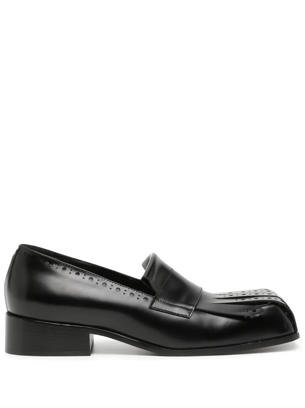 Raf Simons brogue detail fringed loafers Smart Closet