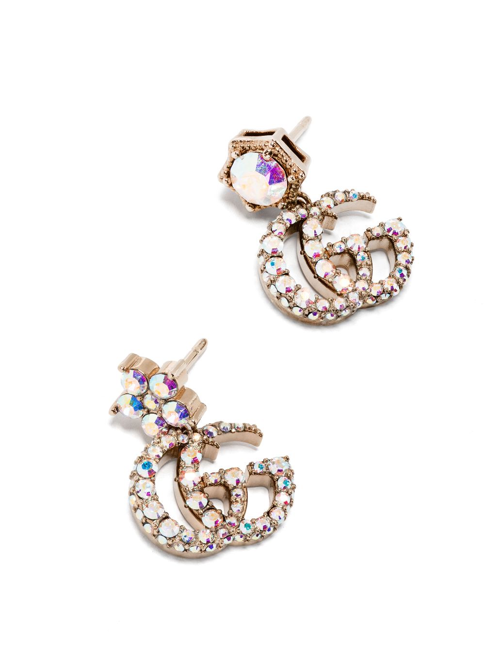 Gucci Double G Crystal Earrings - Farfetch