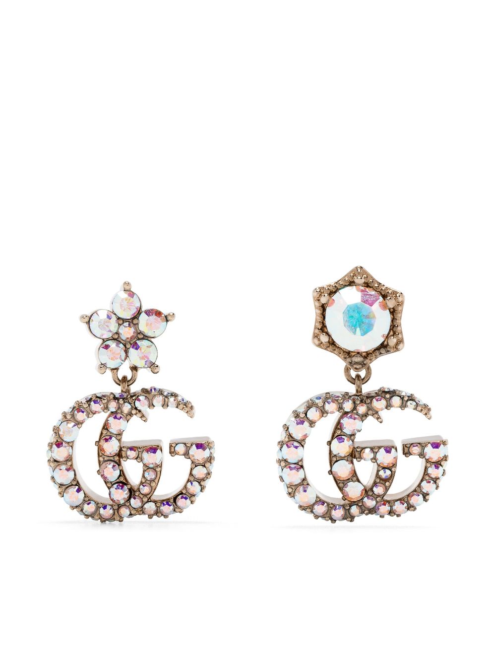 Gucci Double G Crystal Earrings - Farfetch