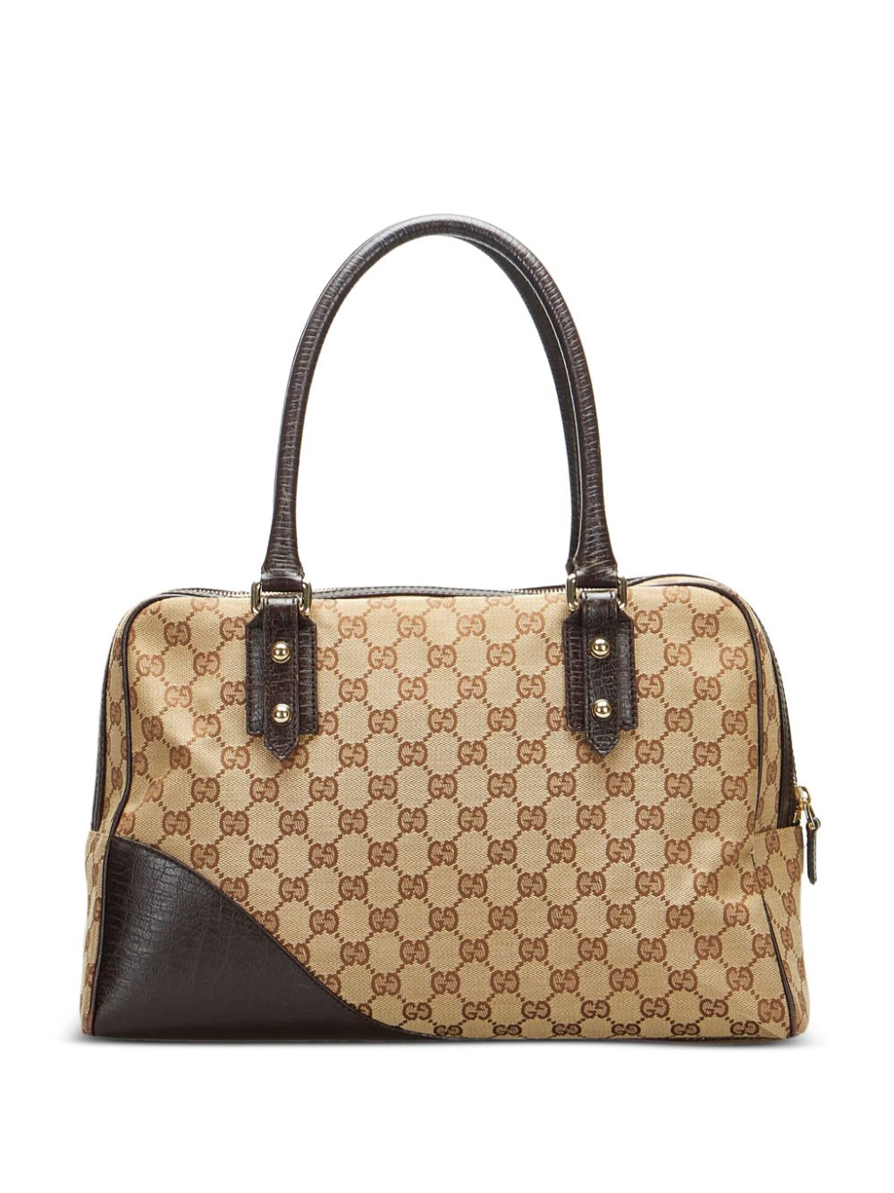 Gucci Pre-Owned Hasler GG canvas shoulder bag - Bruin