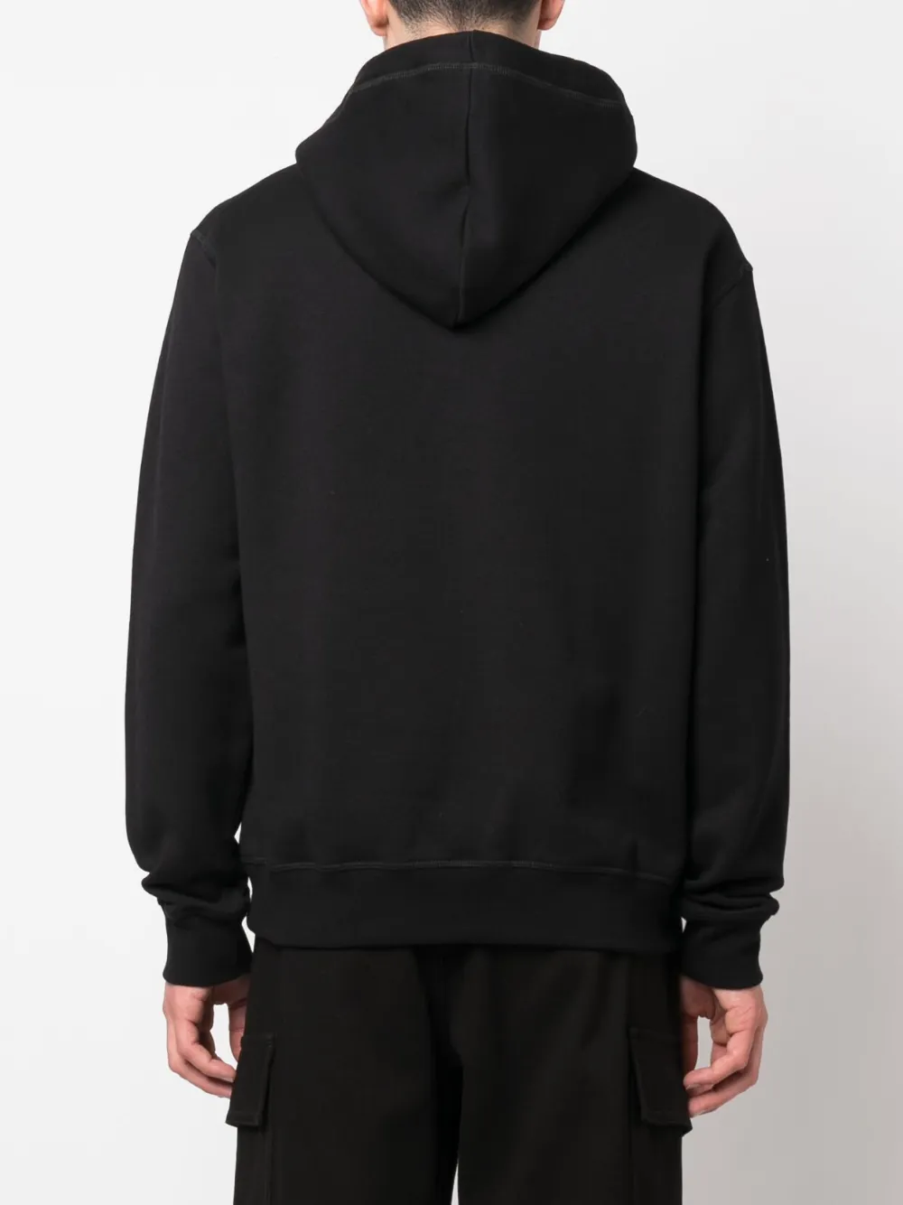 Cheap DSQUARED2 logo-print cotton hoodie Men