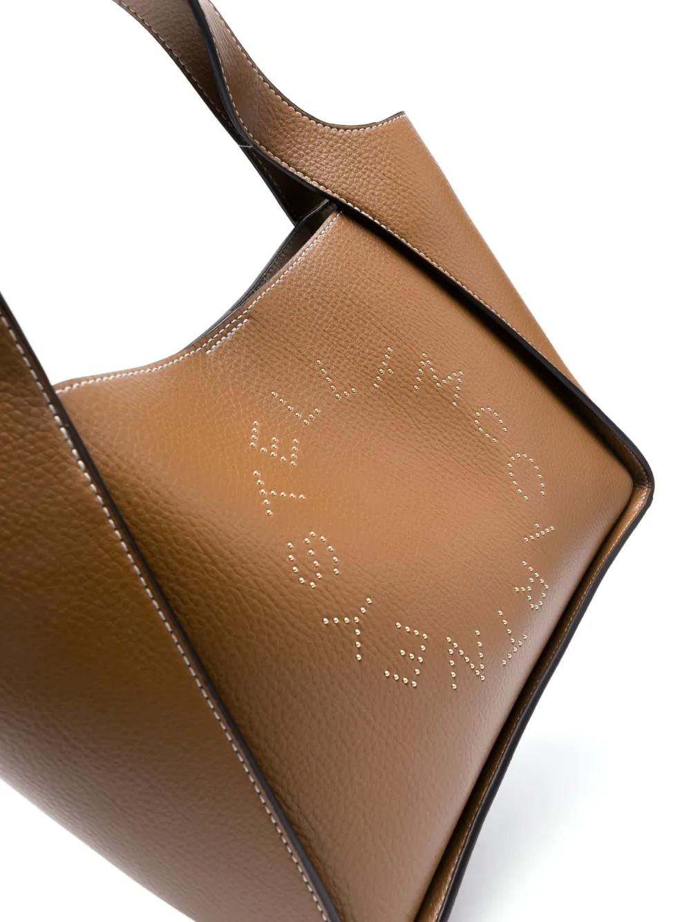 Stella McCartney Logo stud pouch included Tote Bag 502793 WP0234 Brown camel