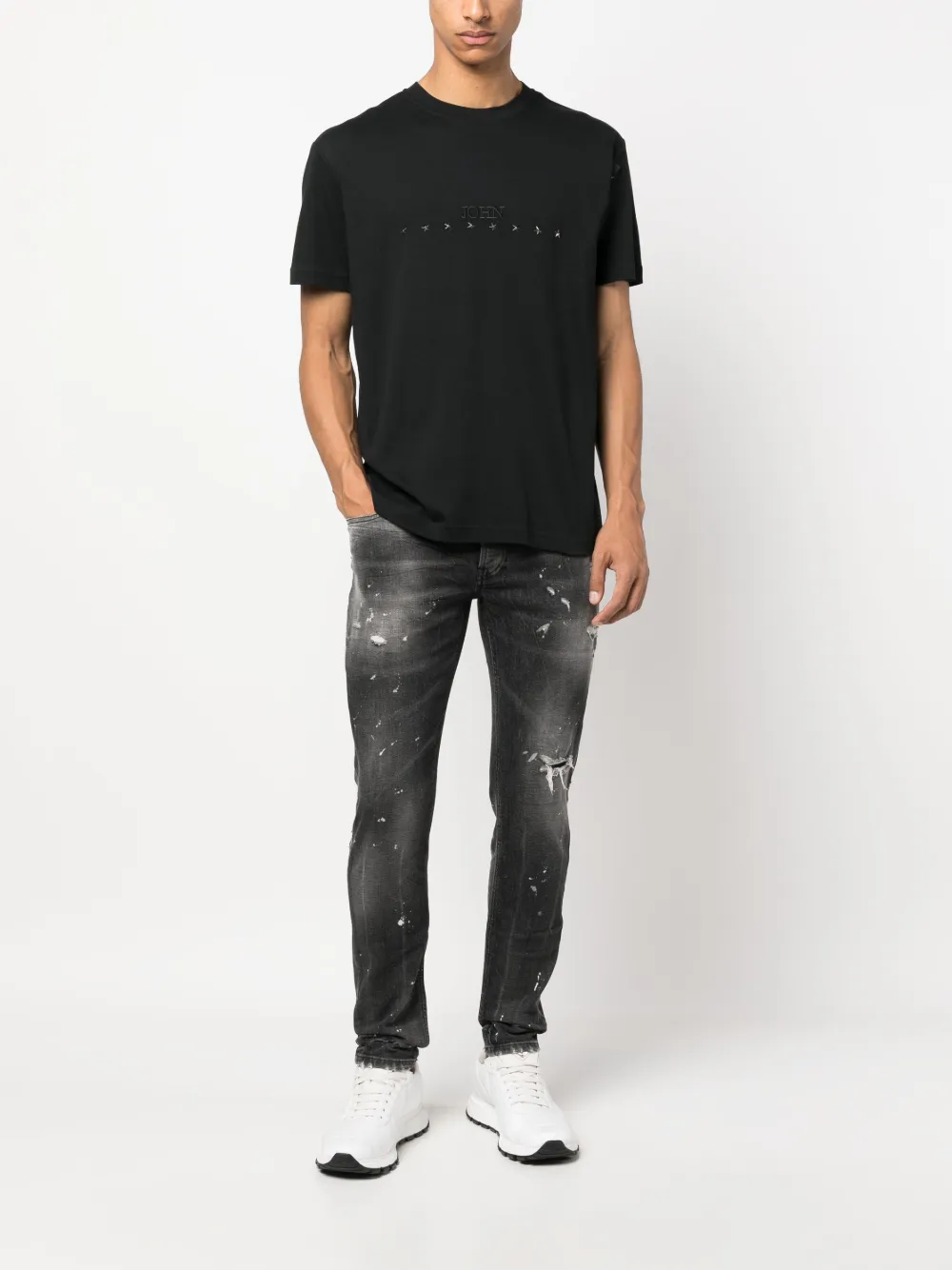 John Richmond Skinny jeans - Zwart