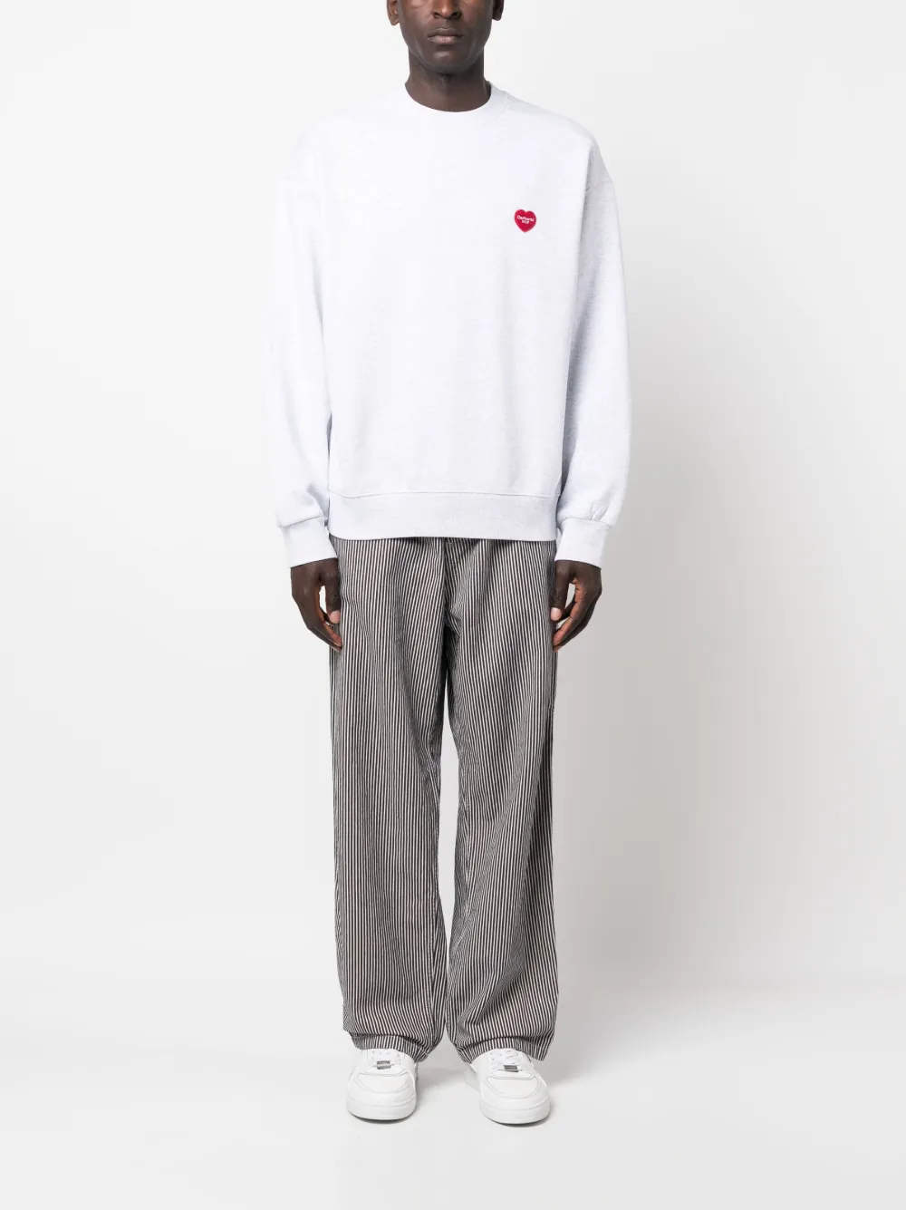 Carhartt WIP Terrell striped cotton trousers - Blauw