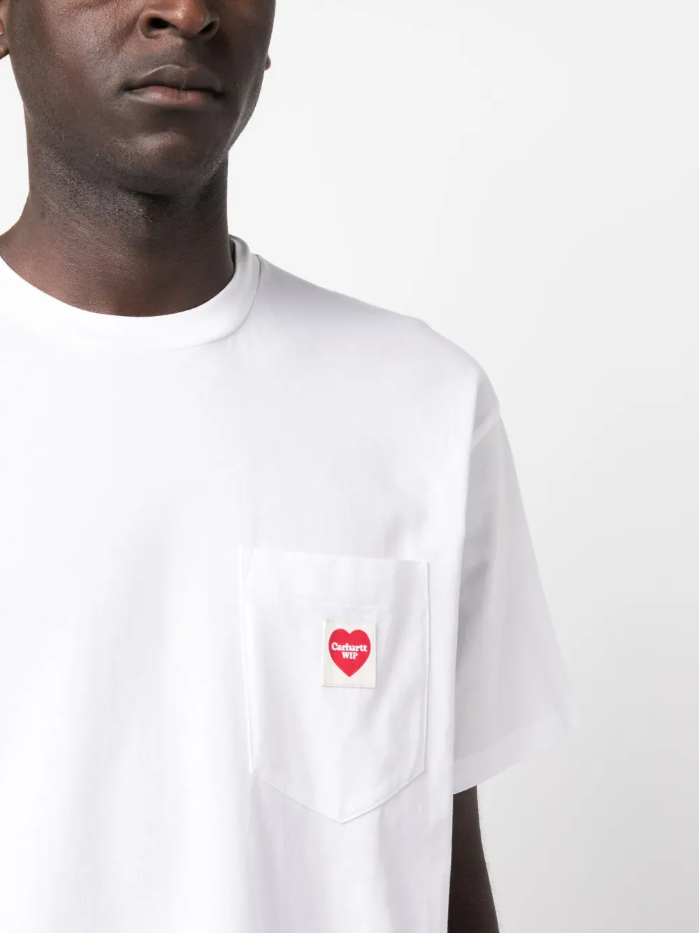 Carhartt Pocket Heart T-shirt In Weiss