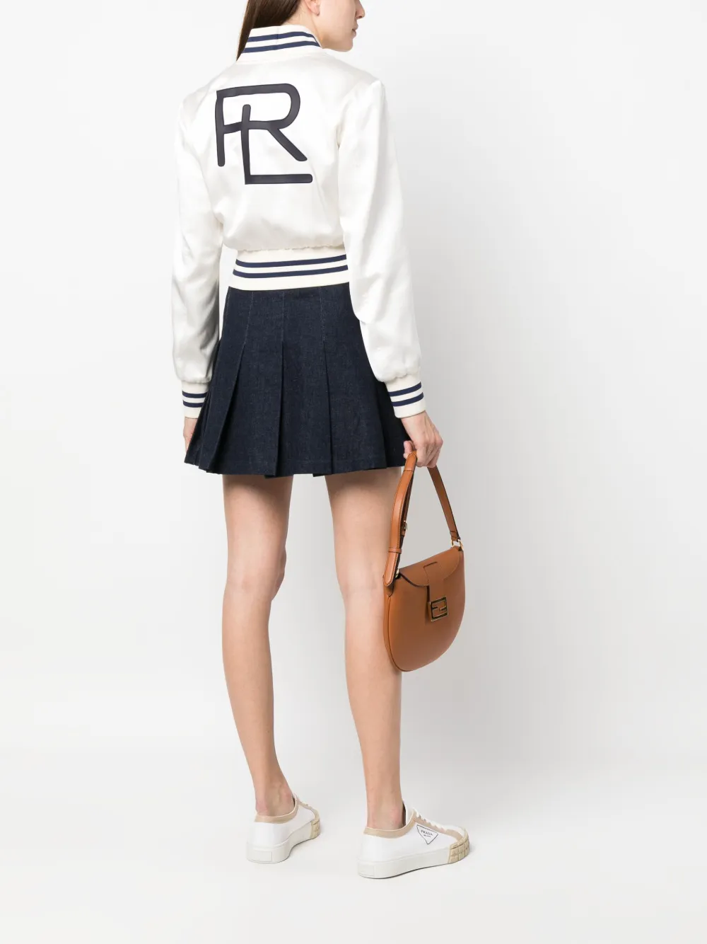 Ralph Lauren Collection Cropped bomberjack - Beige