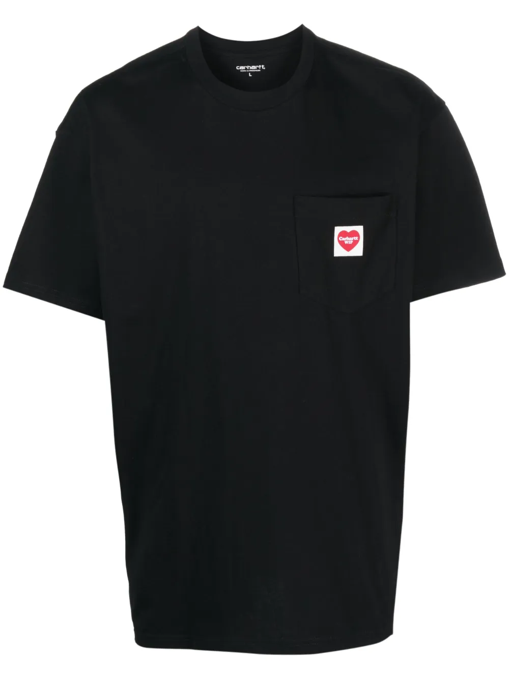 Carhartt WIP playera con parche del logo | negro | Image 1