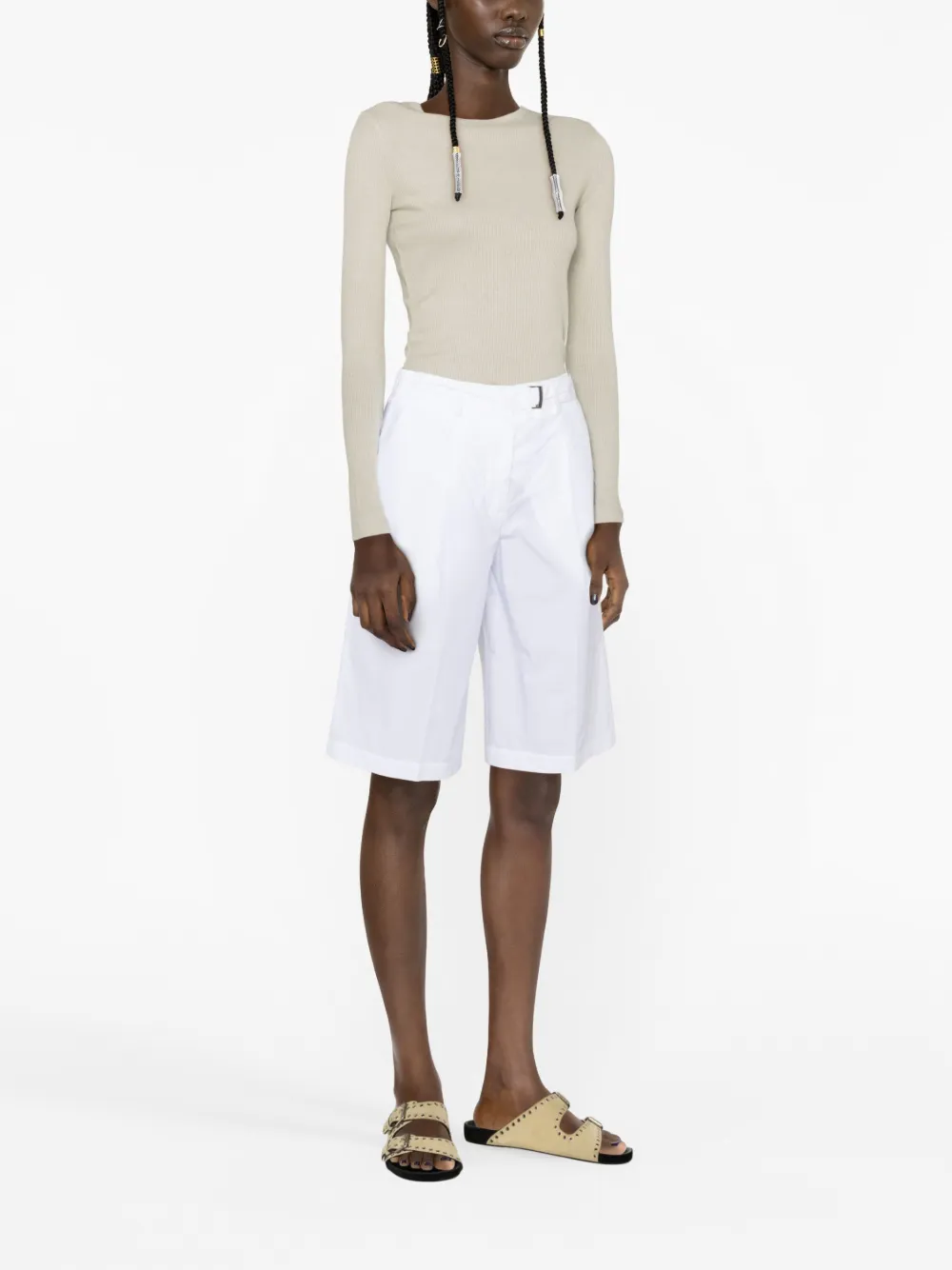 AGOLDE T-shirt met ronde hals - Beige