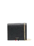 Thom Browne pebbled bi-fold wallet - Black