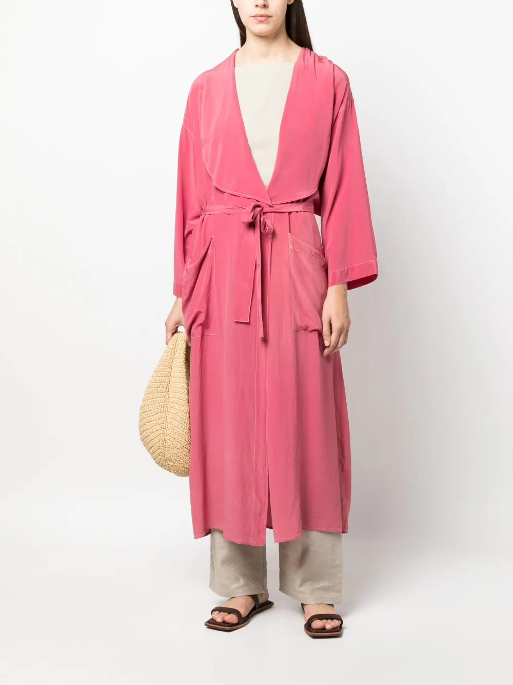 Gianfranco Ferré Pre-Owned 1990s jurk met jas-design - Roze