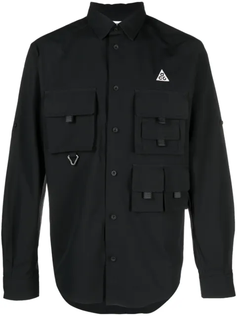 Nike Dri-Fit logo-embroidered shirt