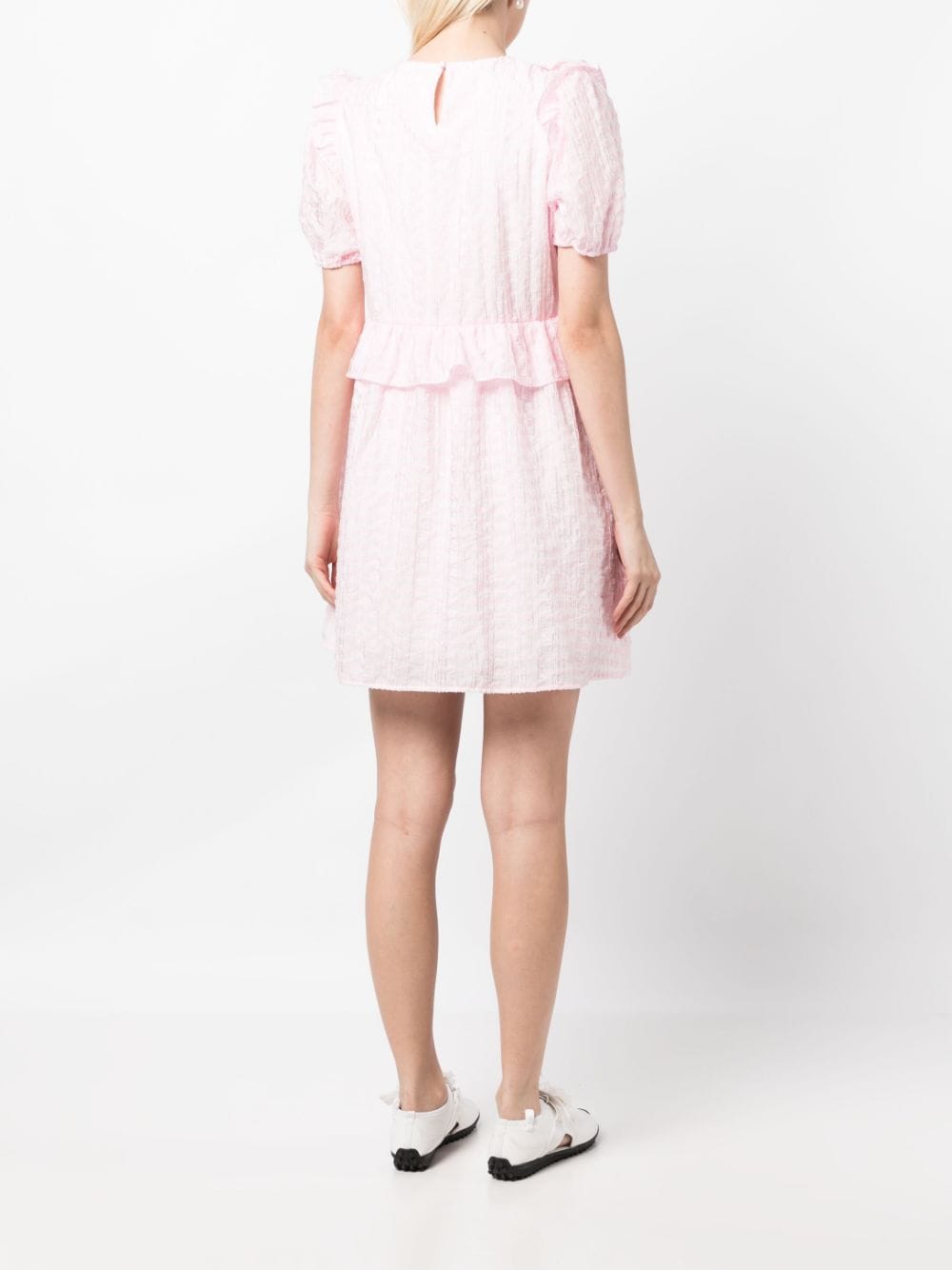 Shop B+ab Ruffle-trim Dress In Pink