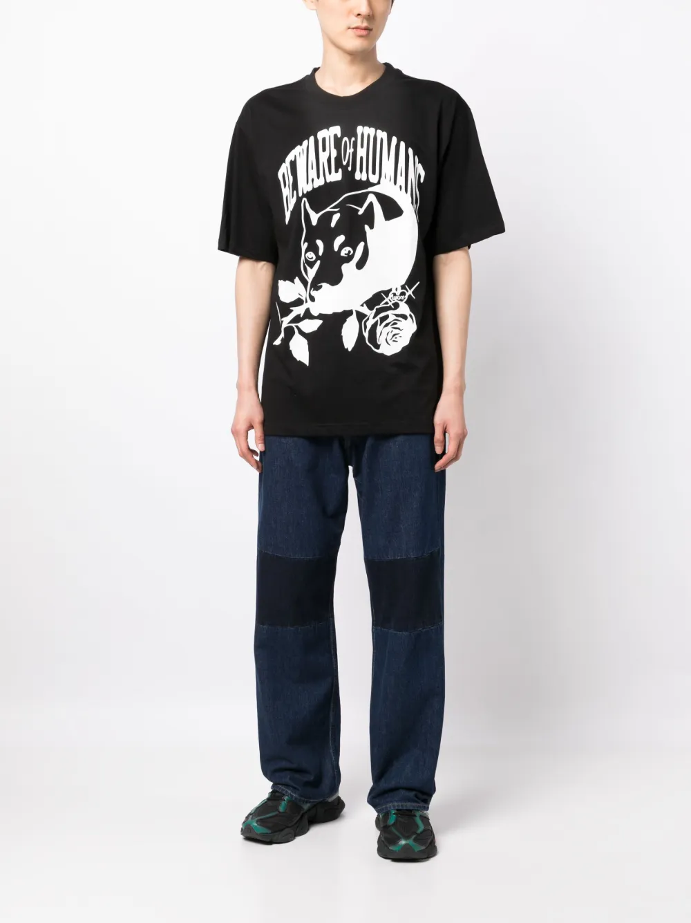 MARKET T-shirt met print - Zwart