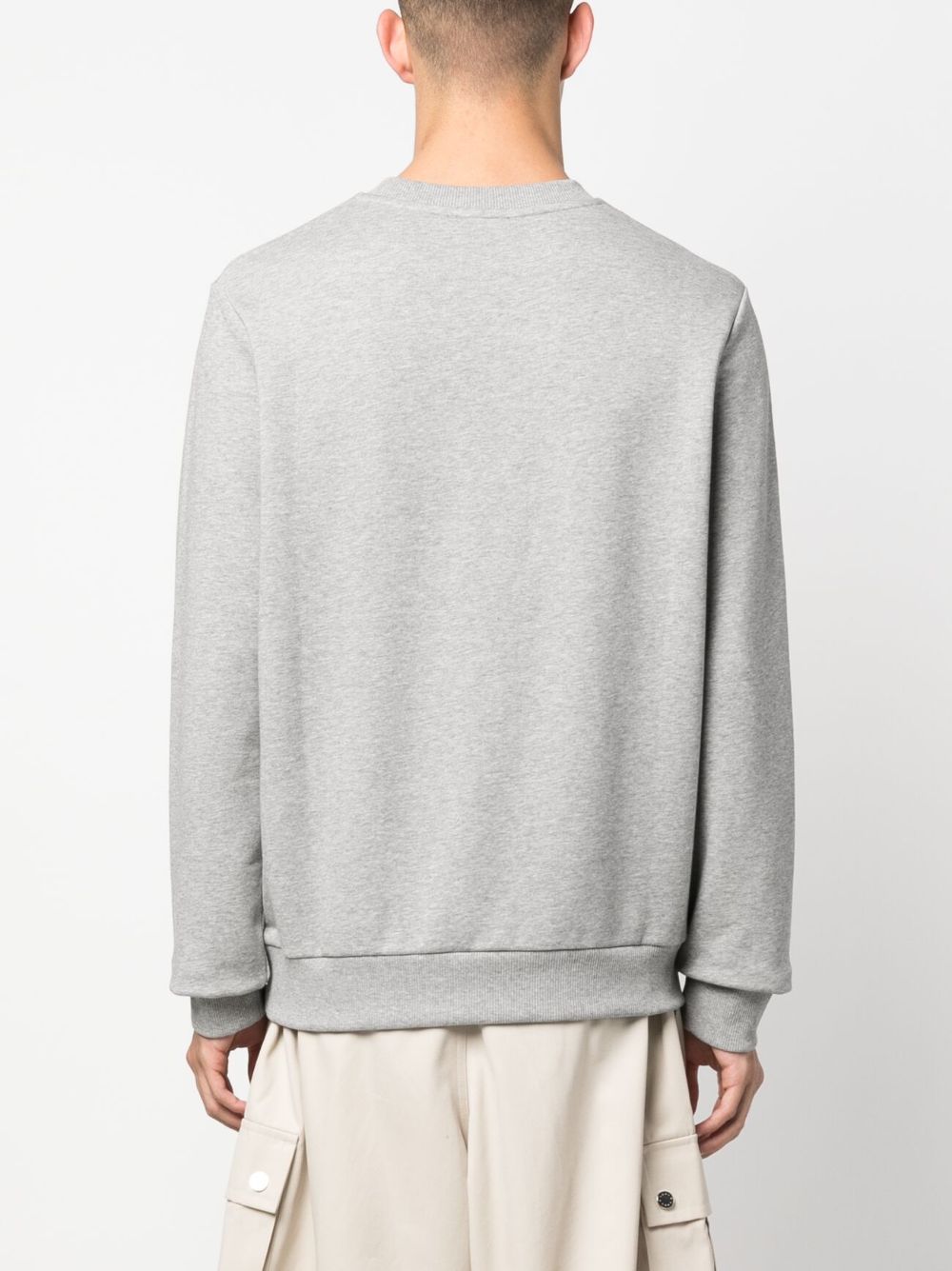 Shop Apc Madame Logo-print Cotton Sweatshirt In Grey