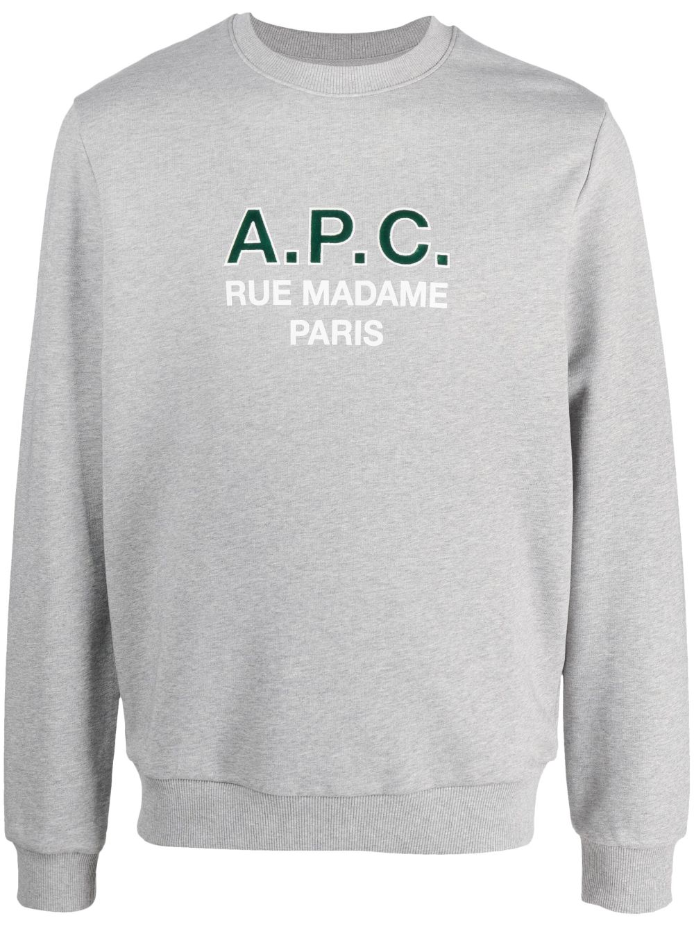 A.P.C. Madame logo-print cotton sweatshirt - Grey