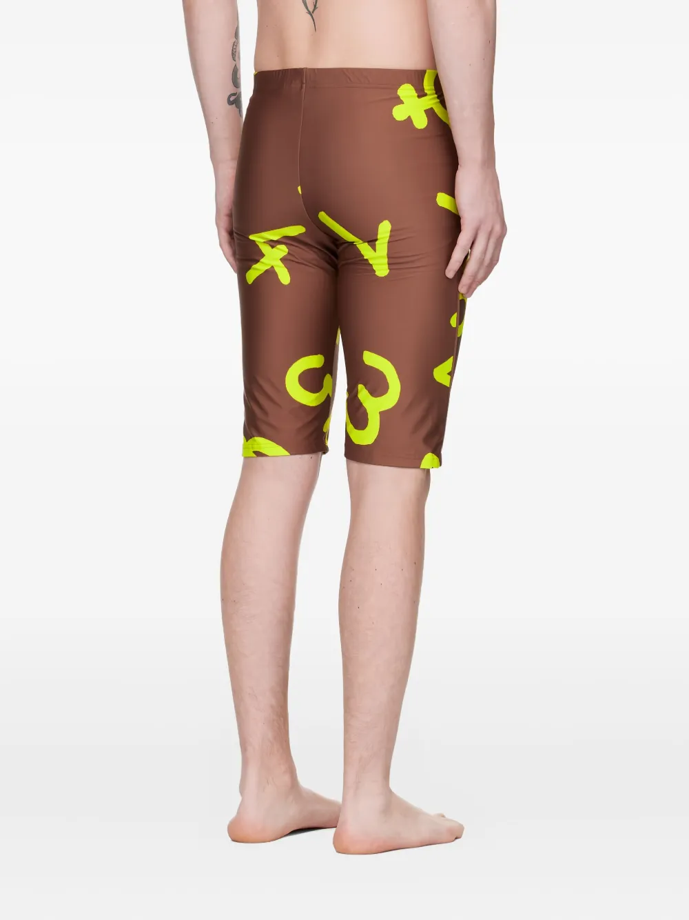 Vivienne Westwood Zwembroek met nummer-print Bruin