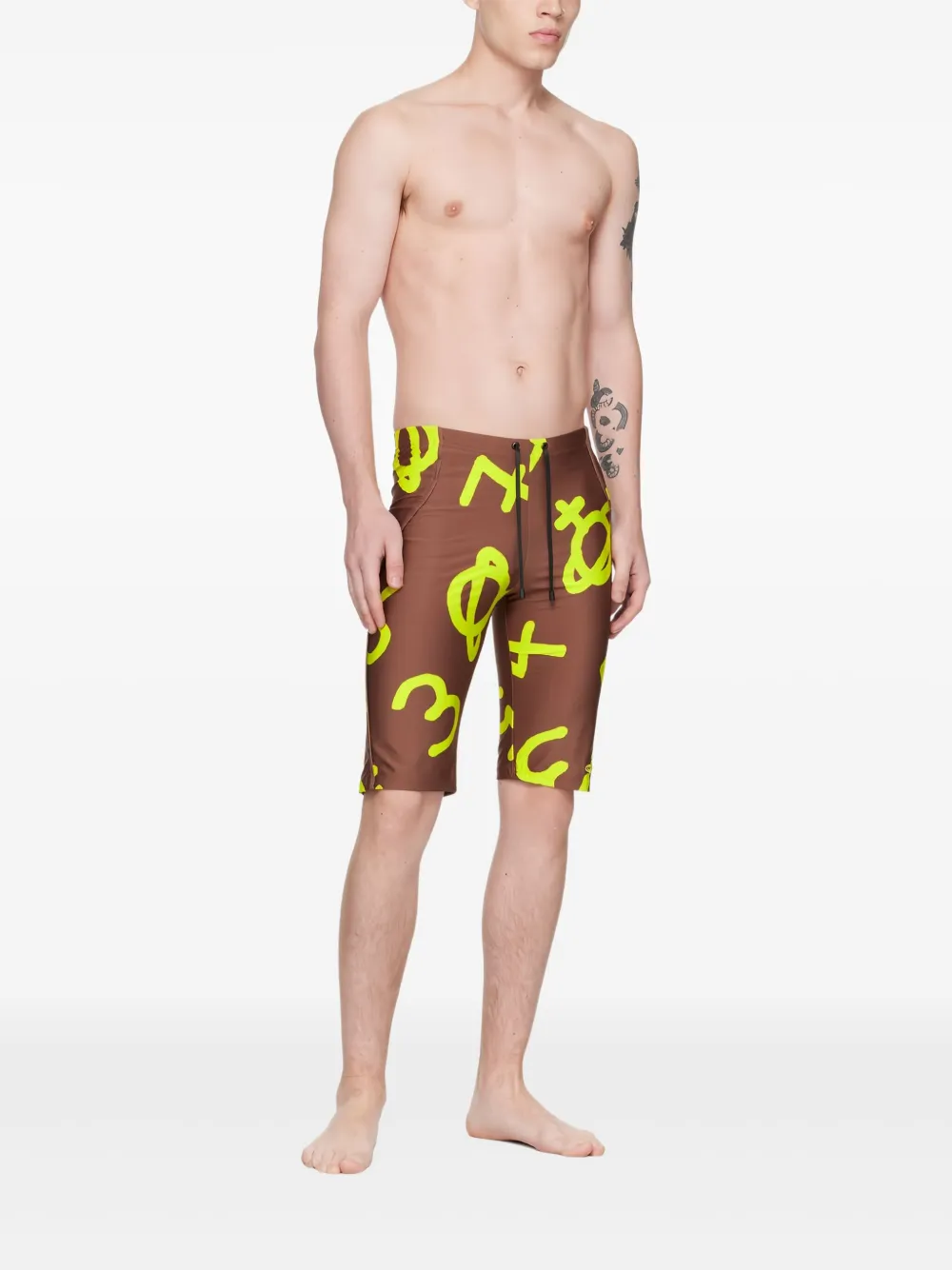 Vivienne Westwood Zwembroek met nummer-print Bruin