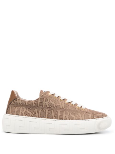 Versace - Greca logo-jacquard sneakers