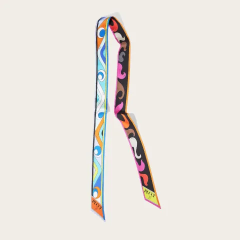 Marmo And Moire-Print Silk-Twill Scarf