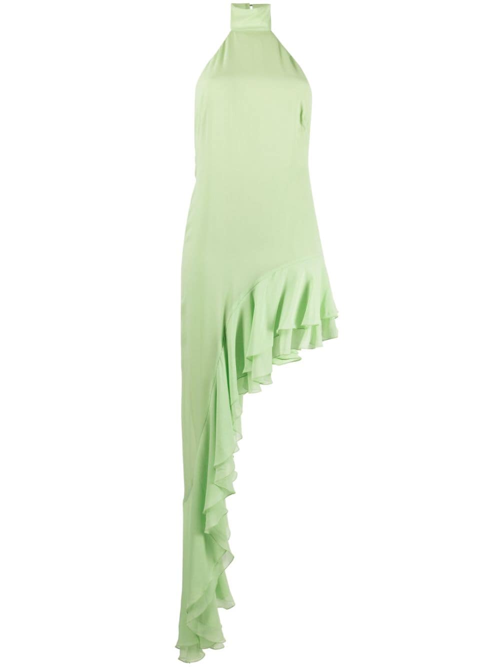 THE ANDAMANE chiffon silk asymmetric dress - Green