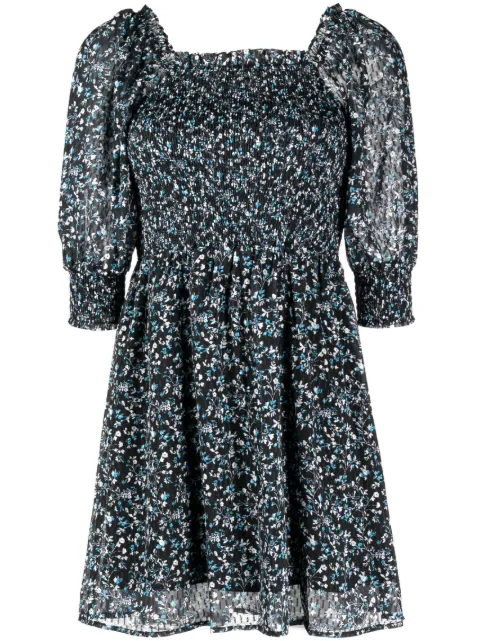 b+ab floral-print short dress