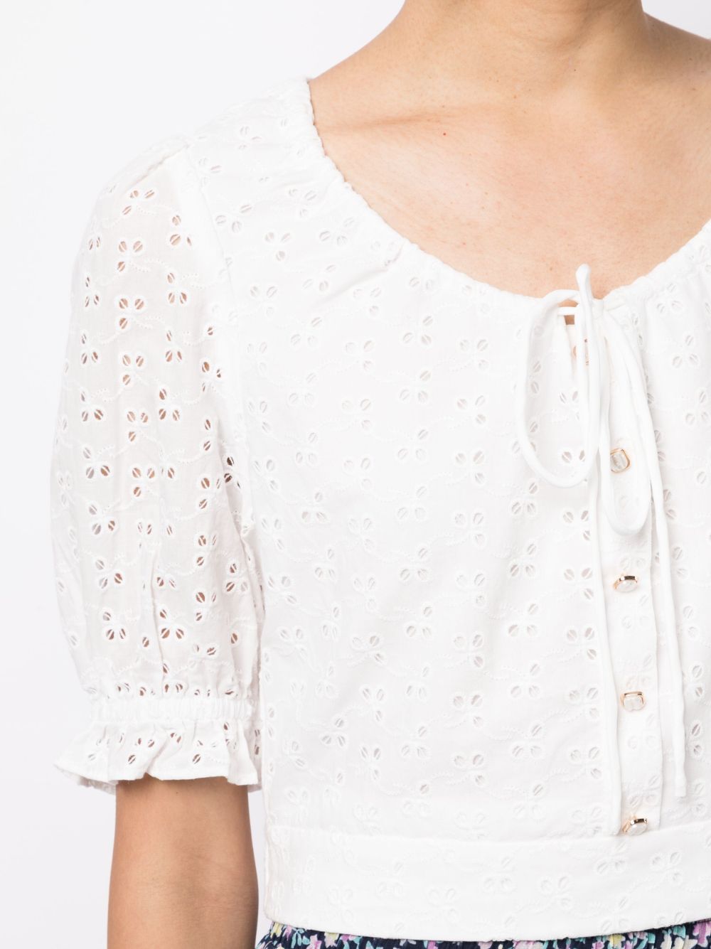 Shop B+ab Broderie-anglaise Cotton Top In White