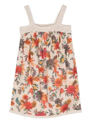 zimmermann ginger crochet dress ZIMMERMANN Kids Ginger crochet-trim Dress | Neutrals