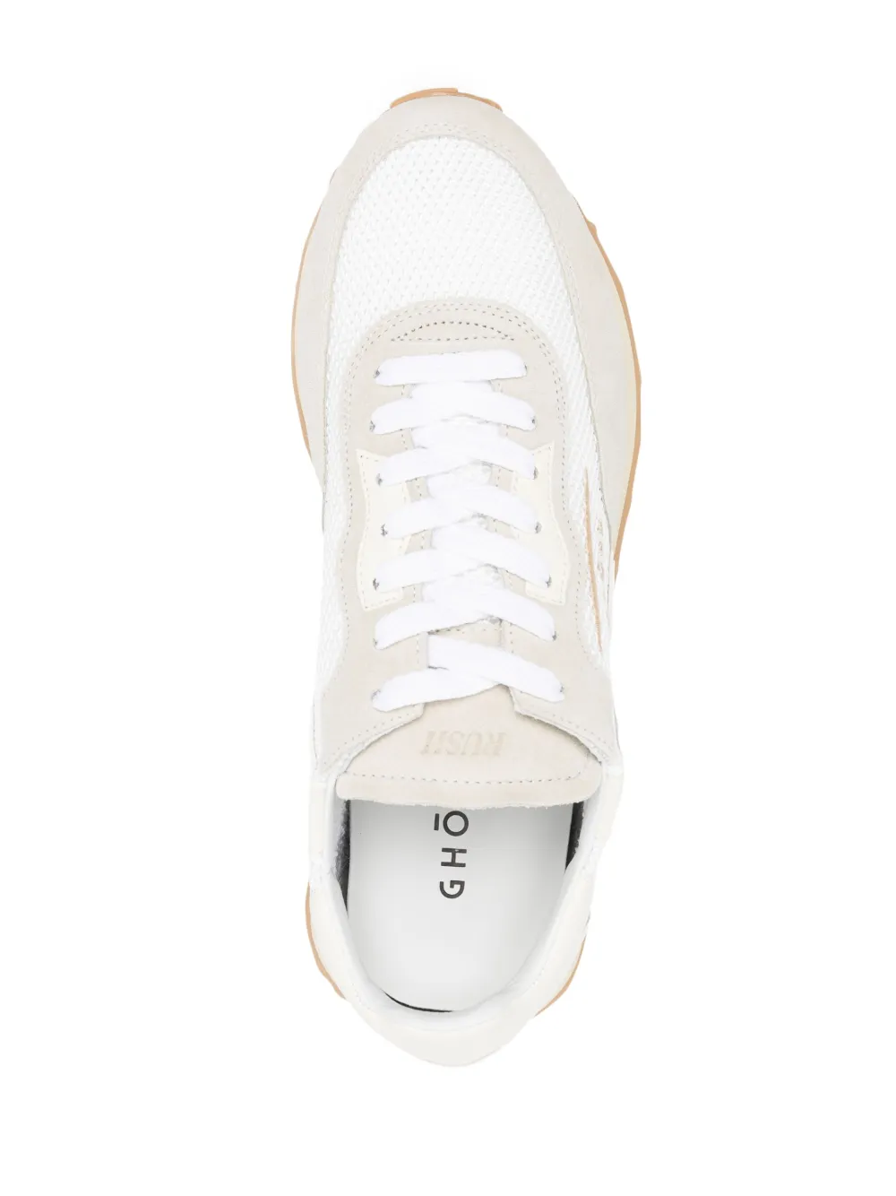Ghoud Logo-embossed Low-top Sneakers In White