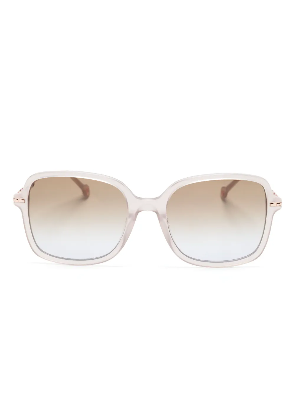 Carolina Herrera stripe-detail square-frame sunglasses